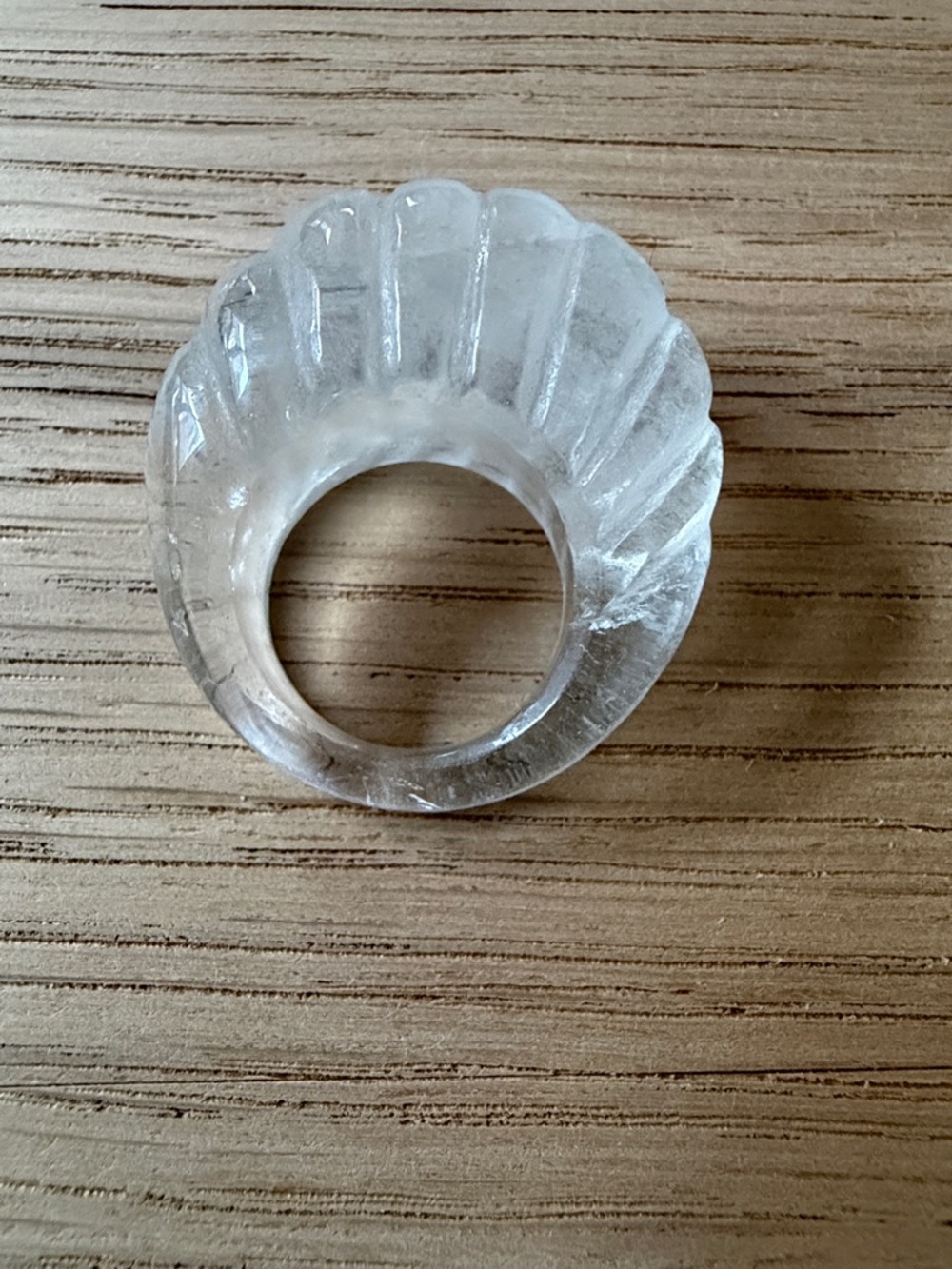 Sophie Buhai Transparent Quartz Shell Ring by Sophie Buhai - Picture 4 of 4